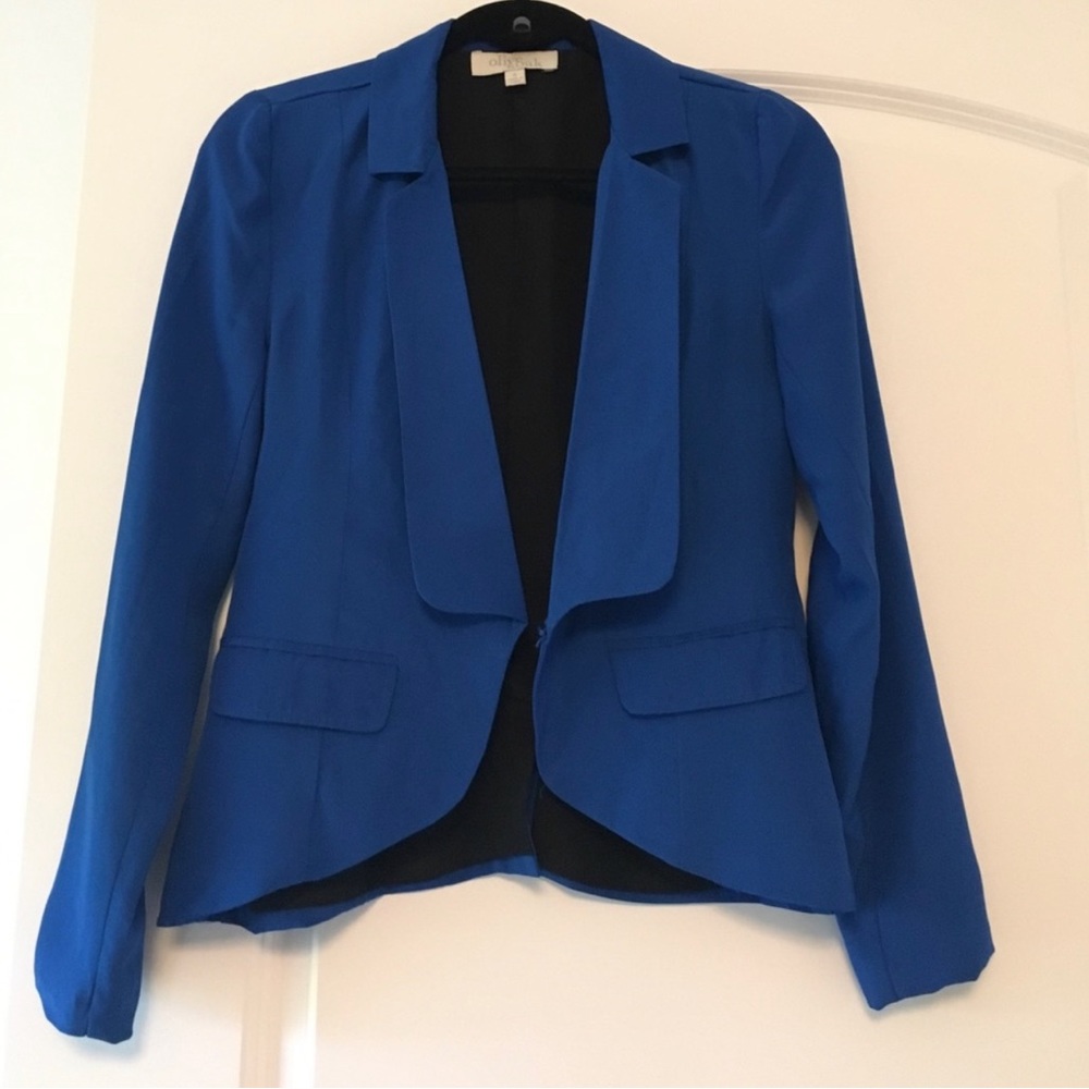 Peacock blue blazer